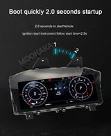 Digital LCD Instrument Cluster for Jaguar XF 2010–2020 Android Head Unit Aotsr