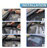 PVC Top Sunshade Cover for Jeep Wrangler JK 07-17 Car Interior Accessory HEBE