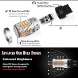 LED Ambient Light Amber Turn Signal Bulb for Universal Cars LED Ambient Light iJDM