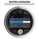 Marine MP5 Stereo Bluetooth Radio for Boat & UTV