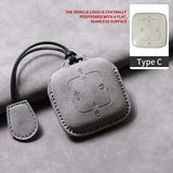Leather Car Key Case For ZEEKR 001 009 7X - Sheep Suede Protector & Holder