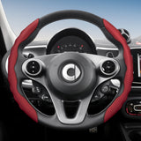 Wavy Sports Leather Steering Wheel Cover Smart Fortwo