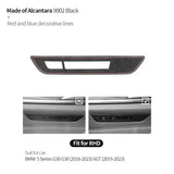 For BMW 5er G30 G38 6GT G32 Seat Memory Button  Panel Trim Frame Sticker Car Premium Interior Tuning Accessories Made of Alcanta
