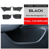For Tesla New Model 3+ Highland 2024 Rear Full Storage Box Door Handle Armrest Tray Organizer