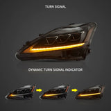 Headlights with Sequential Signal for Lexus IS 05-13 Headlight Assembly Vland
