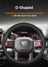 Ultra-Thin Breathable Leather Cover for Ram Pickup 1500 Car Interior Accessory Hocasen