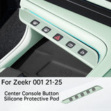 For Zeekr 001 21-25 Car Center Console Button Silicone Pad AC Key Protective Film Scratch-resistant Interior Accessories