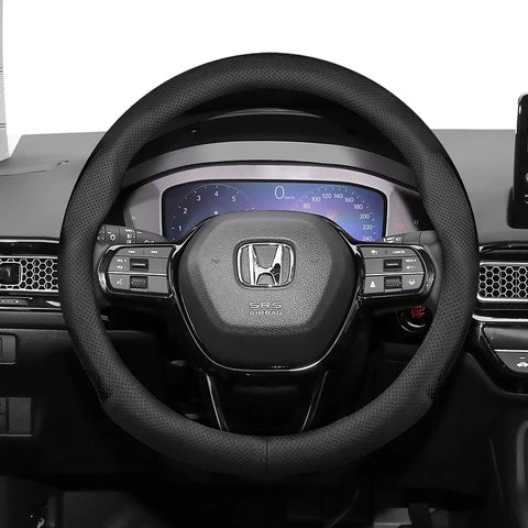 Ultra-Thin Leather Steering Cover for Honda Civic Car Interior Accessory Hocasen