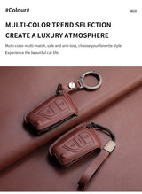 Genuine Leather Car Key Case Cover For Toyota Auris Verso Yaris Scion Aygo Corolla Reiz Avensis Rav4 Levin Camry