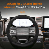 Suede Matte Carbon Fiber Steering Cover for GMC Sierra