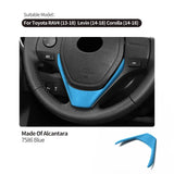 For Toyota RAV4 (2013-2018) Levin / Corolla (2014-2018) Made of Alcantara Steering Wheel Panel Boot Cover Car Interior Accessory