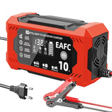 Car Battery Charger 12V 6A Intelligent Fast Charging Pulse Repair Type Full Auto-Stop Dual-Mode Lead Acid for Motorcycle Truck