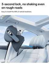 3-in-1 Car Headrest & Neck Support Pillow with 6-Way Adjustable Headrest