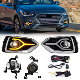 DRL Fog Turn Signal Lights for Hyundai Accent 2018 LED Ambient Light MAGIC COLORM