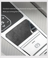 For Audi A6 A7 A7L(2019-2023) Sport Made of Alcantara Center Console Handbrake Button Knob Trim Sticker Interior Accessories