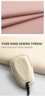 Leather Car Key Case Cover Car Interior Accessory OEM