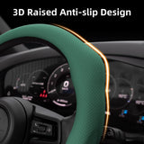 Perforated Leather Wheel Cover for VW Golf Jetta Car Interior Accessory Hocasen