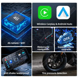 6.3 Inch Waterproof Motorcycle GPS with CarPlay Auto Android Head Unit AKAMATE