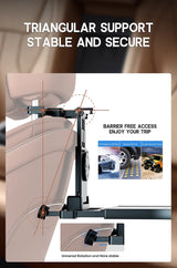 Upgraded Dual-Use Car Table for Steering Wheel and Backseat, with Phone Holder Cup Holder, Heavy-Duty 20kg Load Car Accessory