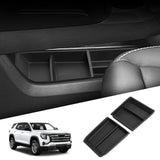 GMC Terrain 2025 2026 Center Console Lower Storage Box Car Central Tray TPE Organizer Accessories Tidying Black Car Interior