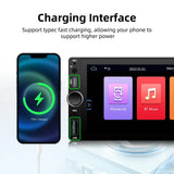 6.86-inch Wireless CarPlay Android Auto 1-Din Stereo Head Unit