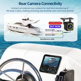 Waterproof Square MP5 Marine Stereo Radio for RV and Boat Car Interior Accessory AKAMATE