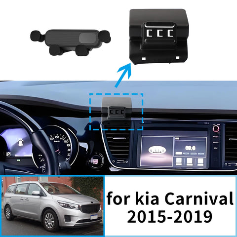 Wireless Charging Phone Mount for Kia Carnival Sedona 2015–2019 Car Phone Holder CATUSIKI