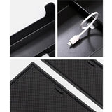 Silicone Armrest Storage Pad for Volvo EM90 Car Interior Accessory LINGLUYANG