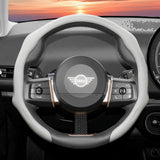 Perforated Leather Steering Wheel Cover for Mini