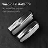 Metal and Leather Car Key Case Cover for Land Rover Range Rover Discovery Evoque Sport Velar Key Protection Shell Accessories