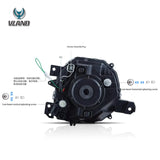 Black LED Projector Headlights for Suzuki Jimny 2019 Headlight Assembly VLAND