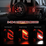 LED Tail Light for Jeep Wrangler JL 2018-2023 European/US Version Brake Reverse Running Light Rear Lamp 12v Drl Car Accessori