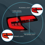 LED Tail Lights Sequential for Camry 2012-2014 Car Interior Accessory vland