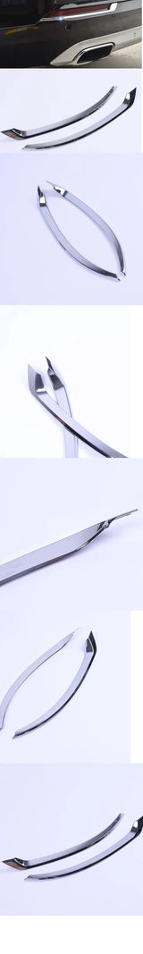 Chrome Rear Fog Lamp Cover Trim for Volvo XC90 Car Interior Accessory LINGLUYANG