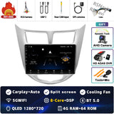 2K QLED Android Multimedia Player for Hyundai Solaris 2010-2016