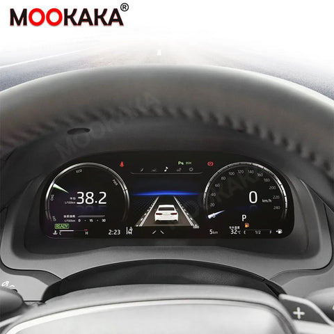 12.3-Inch Digital LCD Instrument Cluster for Toyota Camry Android Head Unit Aotsr LCD Dashboard Eight Core