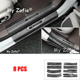 Rear Trunk Bumper Guard Cover Sticker Boot Plate For Zeekr 7X 2025 2026 Car Protector ABS Carbon fiber Decoration Accessories
