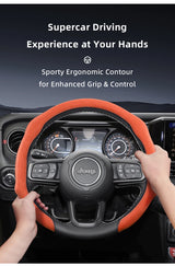 Jeep Premium Suede Steering Wheel Cover