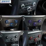 AC Switch Trim Rings for Dodge Chrysler Models Car Interior Accessory HEBE