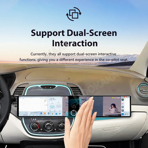 24.6" Dual Screen Android Navigation for Renault Captur 2014-2017 Android Head Unit Aotsr 8G256G and 360Camera Eight Core
