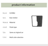 For Audi C8 A6 A7 S6 S7 (2019-2025) Sport Car Gear Shift Cover Panel Trim Sticker