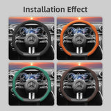 Mercedes Perforated Leather Steering Wheel Cover Car Interior Accessory Hocasen