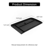 Dashboard Storage Box ABS for Volkswagen Taos 2022-2024 Car Display Screen Rear Tray Organizer Accessories Tidying Black Car
