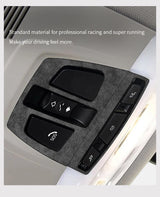 Made of Alcantara For BMW F15 X5 F48 X1 F30 F32 Car Reading Light Control Panel Trim Frame Sticker Interior Tuning Accessorie