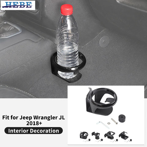 Gear Shift Cup Holder for Jeep Wrangler JL 2018-2025 Car Interior Accessory HEBE