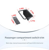 Switch Trim Cover Carbon Fiber for Dodge 2007