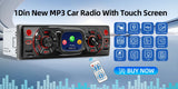 Retro Style 1Din MP3 Car Radio Bluetooth QC3.0 Fast Charge Car Interior Accessory AKAMATE