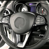 For Mercedes Benz Class A B C E GLE CLA GLC GLA GLS Steering Wheel Trim Strip Decorative Frame Interior Modification Interior