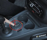 Gear Shift Panel Trim Stainless Steel for Smart 453 Car Interior Accessory GMUNI