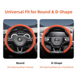 Premium Suede Steering Wheel Cover for Skoda Models Car Interior Accessory Hocasen